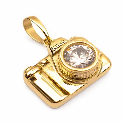 Colgante Camara Nikon Oro Laminado 18k