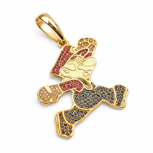 Colgante Mario Bro Oro Laminado 18k