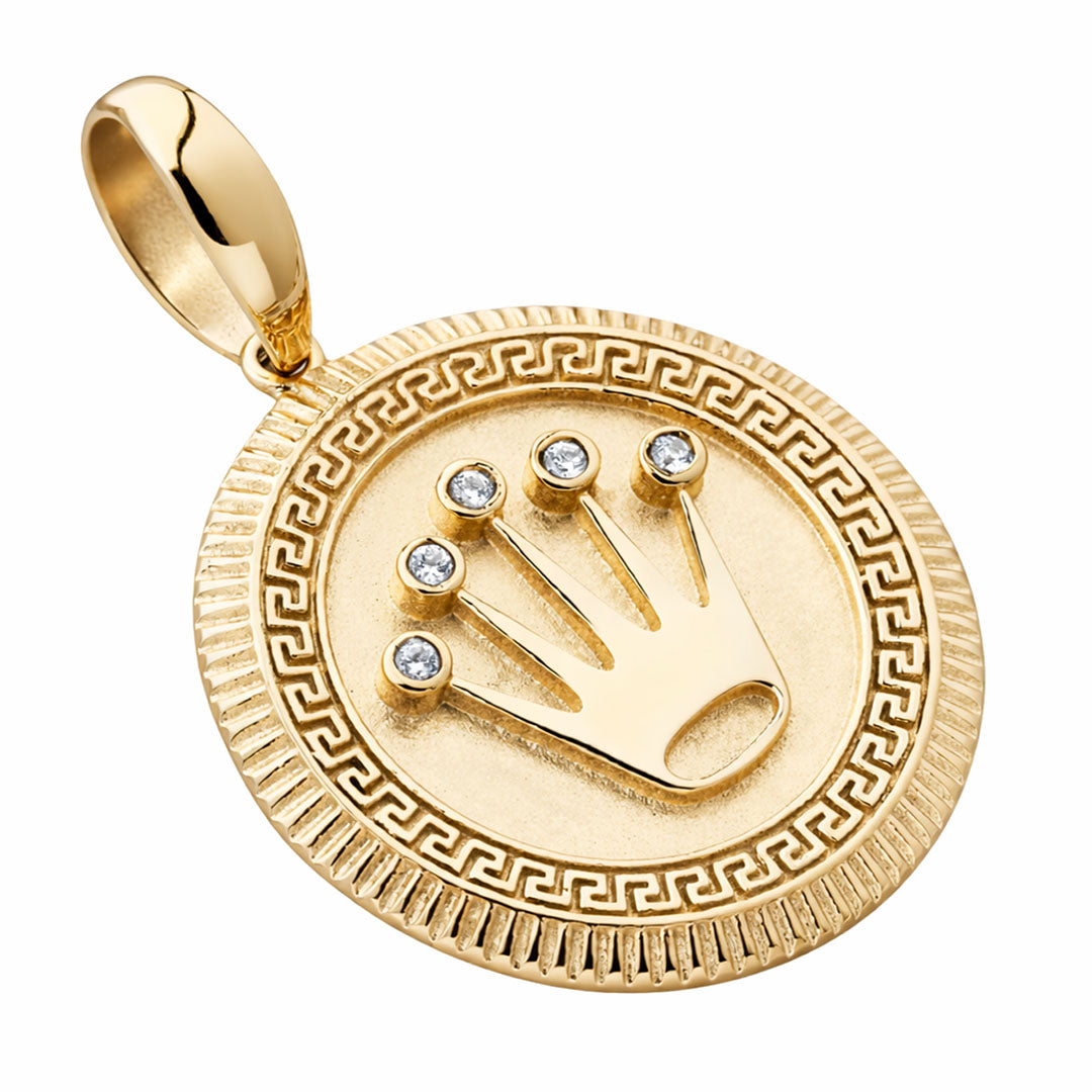 Colgante Corona Oro Laminado 18k
