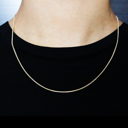 CADENA MUJER CORDÓN ORO LAMINADO 18K