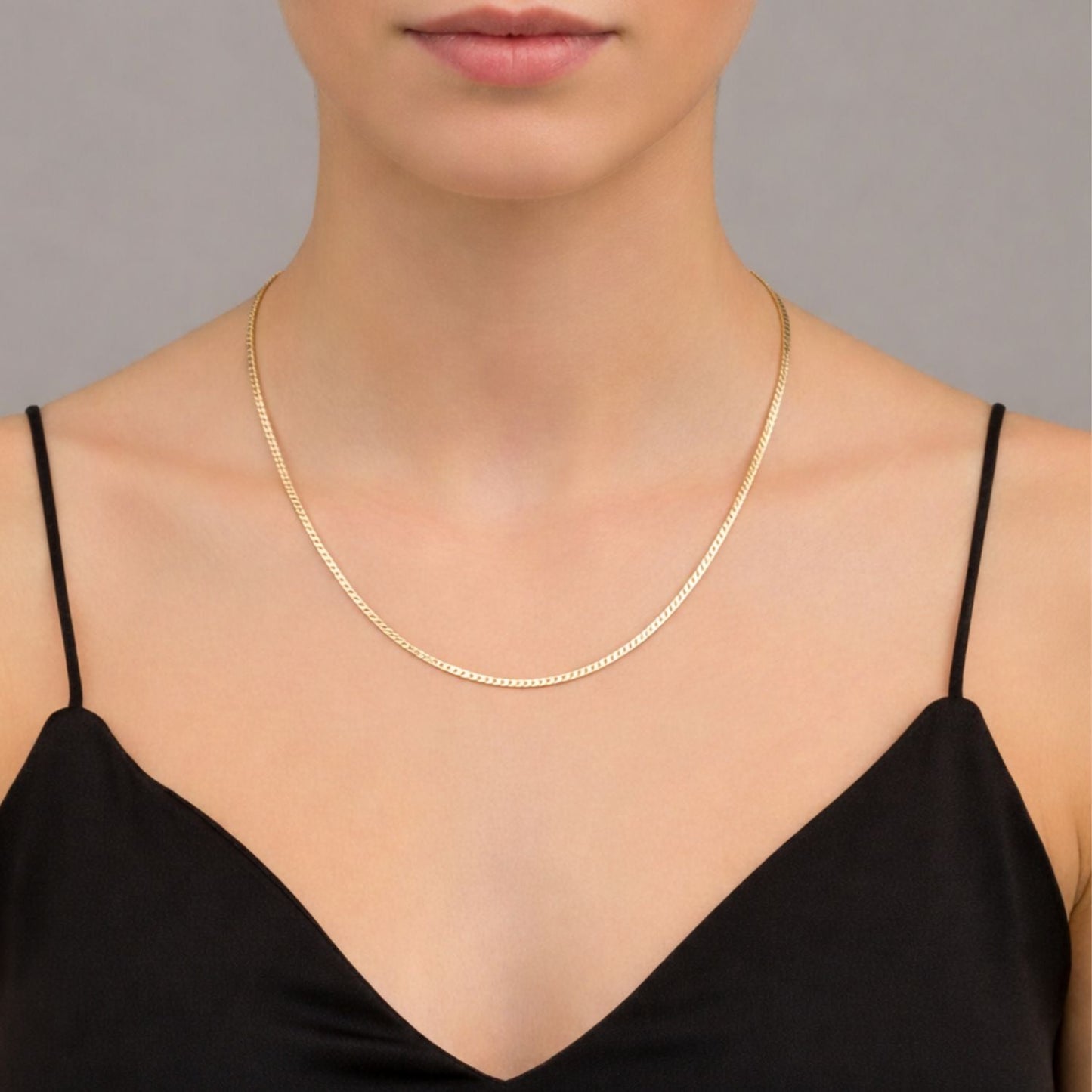 CADENA SERPIENTE LISA ORO LAMINADO 18K