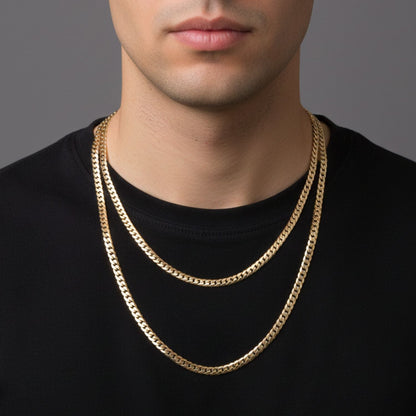 CADENA SERPIENTE LISA ORO LAMINADO 18K