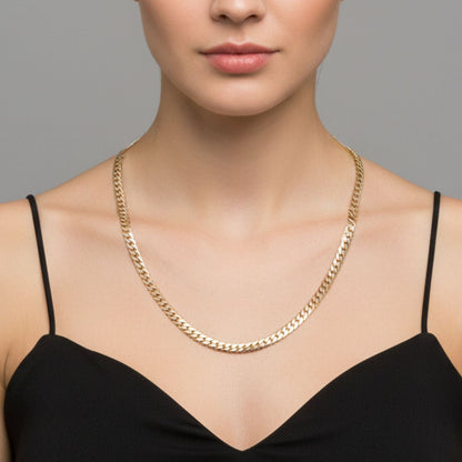 CADENA SERPIENTE LISA ORO LAMINADO 18K