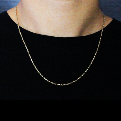 CADENA MUJER SINGAPUR ORO LAMINADO 18K